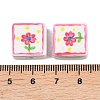 Printed Handmade Porcelain Beads LS-PORC-G016-04A-4
