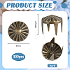 300Pcs Iron Rivets IFIN-PH0002-46-2