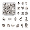 Kissitty 40Pcs 20 Style Zinc Alloy European Beads FIND-KS0001-20-11