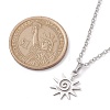 Non-Tarnish 201 Stainless Steel Pendnat Necklaces NJEW-JN04764-01-3