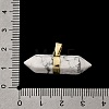 Natural & Synthetic Mixed Gemstone Double Terminal Pointed Pendants G-NH0001-15G-4
