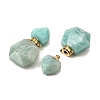 Natural Amazonite Perfume Bottle Pendants G-L623-12G-05-2