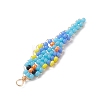 Glass Seed Beaded Pendants PALLOY-MZ01239-03-4