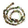 Natural Green Opal Beads Strands G-G018-45-2