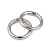 304 Stainless Steel Closed Jump Rings STAS-G393-06P-08-3