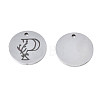 Non-Tarnish 304 Stainless Steel Charms STAS-T059-26P-P-3