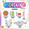 DIY Diamond Painting Space Theme Cup Mat Kits DIY-TAC0028-01-15