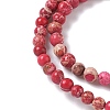 Dyed Natural Regalite/Imperial Jasper/Sea Sediment Jasper Beads Strands G-B124-C05-4