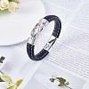 Word Love You Forever Zinc Alloy Interlocking Knot Link Bracelet JB752A-1-1