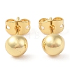Rack Plating Brass Stud Earrings for Women EJEW-G394-18B-G-2