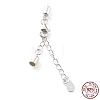 925 Sterling Silver Curb Chain Extender STER-G039-02C-S-1