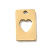 304 Stainless Steel Charms SA-CBA2714-04D-G-1