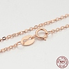 925 Sterling Silver Cable Chain Necklaces STER-M086-22A-4