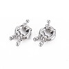 Brass Spring Ring Clasps X-KK-S356-112P-NF-1