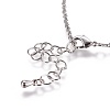 Brass Rolo Chain Necklaces Making MAK-L025-04P-3