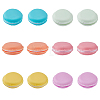 12Pcs 6 Colors  Portable PP & TPE Mini Macaron Jewelry Storage Case CON-HY0001-03-1