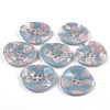 4-Hole Cellulose Acetate(Resin) Buttons BUTT-S026-009B-03-1