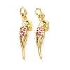 Brass Micro Pave Colorful Cubic Zirconia Pendants CU-E003-18G-17-1