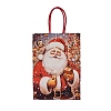 Christmas Paper Santa Claus Printed Tote Bags ABAG-P015-04A-2