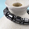 Valentine Day Gifts for Husband Stretchy Magnetic Synthetic Hematite Bracelet IMB005-4