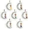 7Pcs Moon Alloy Pendants PALLOY-FS00069-1