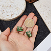 2Pcs Brass European Beads KK-DC0005-18G-3