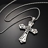 304 Stainless Steel Pendant Necklaces NJEW-H058-04P-1