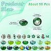 50Pcs Resin European Beads RESI-CJC0050-01A-2