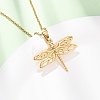 304 Stainless Steel Pendant Cable Chain Necklaces for Men Women NJEW-K308-03B-G-1