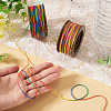 2 Rolls 2 Colors Segment Dyed Round Polyester Twisted Cords OCOR-TA0003-59E-6