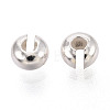 925 Sterling Silver Crimp Beads Covers STER-T008-37S-03-3