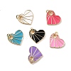 Rack Plating Brass Enamel Pendants KK-B054-07G-1