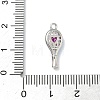 Brass Micro Pave Cubic Zirconia Pendants KK-I476-27P-01-3