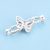 Brass Micro Pave Cubic Zirconia Fold Over Clasps KK-U037-10S-4