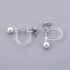 Plastic Clip-on Earring Findings LS-X-STAS-P221-24P-2
