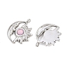 304 Stainless Steel Rhinestone Pendants STAS-Z166-24P-10-2