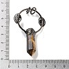 Natural Tiger Eye Faceted Pointed Bullet Big Pendants G-A221-02D-3