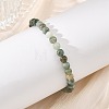 Natural Myanmar Jade/Burmese Jade Adjustable Beaded Bracelets for Women Men BJEW-JB13973-2