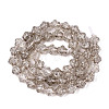Transparent Crackle Glass Beads Strands GLAA-Q115-04A-03-2
