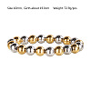 Hip-pop Style Waterproof Stainless Steel Beads Stretch Bracelets for Women Men CT0530-5-1