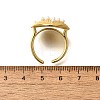 Brass Cuff Rings for Women RJEW-Q008-09G-3