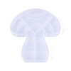 Autumn Mushroom 14 Grids Plastic Bead Storage Containers with Hinged Lid CON-T001-09-2