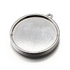 304 Stainless Steel Pendant Cabochon Settings STAS-S181-02P-B-2