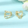 Brass Micro Pave Cubic Zirconia Cuff Earrings for Women CU-CBAE7DF-27G-3