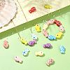 20Pcs 10 Colors Handmade Porcelain Beads PORC-FS0001-64-5