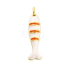 Brass Enamel Pendants KK-H527-05A-G02-1
