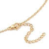 Brass Micro Pave Clear Cubic Zirconia Bowknot Pendant Necklaces for Women NJEW-S432-03G-2