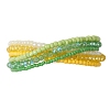 Glass Seed Beads Beaded Multi-Layer Bracelets for Women BJEW-JB12990-3