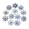 12Pcs Christmas UV Single Face Printed Wood Pendant Decorations WOOD-N020-22-2