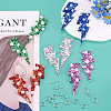 DIY Imitation Leather Lightning Bolt Dangle Earring Making Kits DIY-TA0010-70A-5